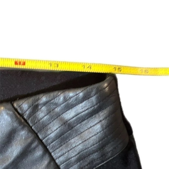 L. A. M. B. Leather Trim Ponte Pants Equestrian Style Real Leather 4 - Picture 4 of 9